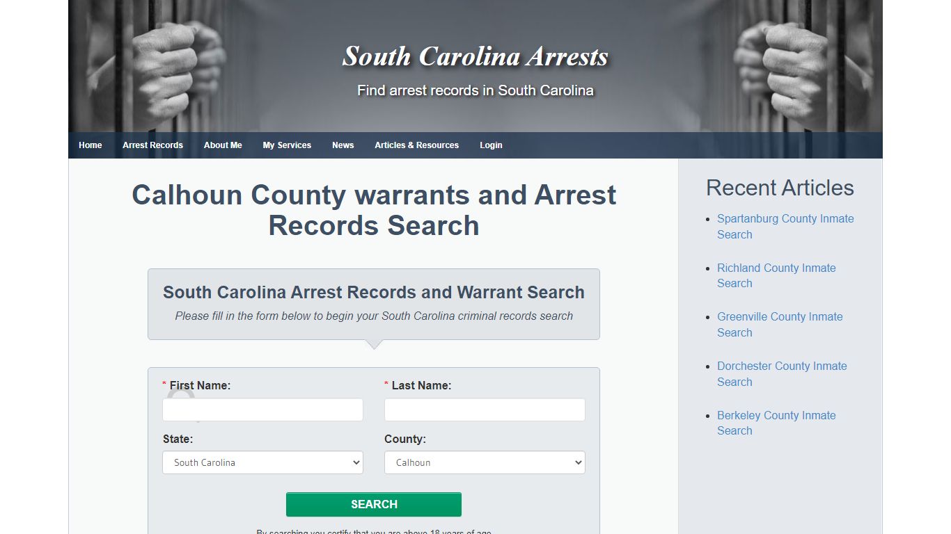 Calhoun County warrants and Arrest Records Search